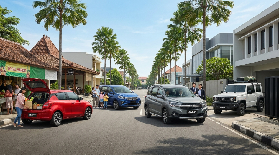 Mobil Suzuki untuk Aktivitas Harian di Tegal: City Car hingga SUV